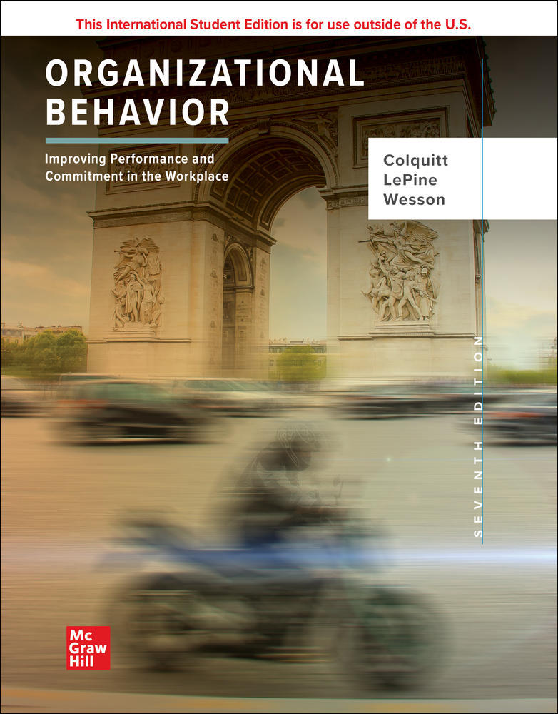 ISE Organizational Behavior: Improving Performance and Commitment in the Workplace | Zookal Textbooks | Zookal Textbooks