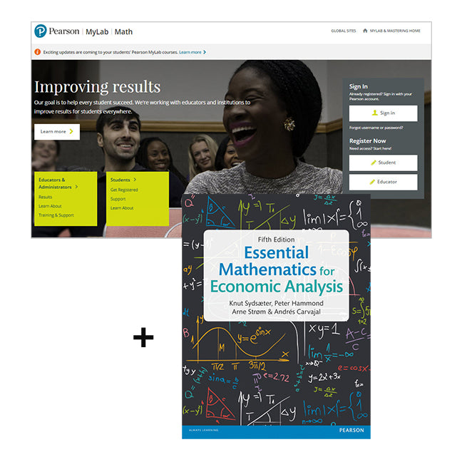 Essential Mathematics for Economic Analysis +  MyLab Math | Zookal Textbooks | Zookal Textbooks
