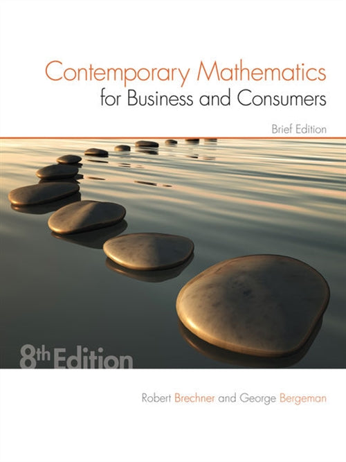  Contemporary Mathematics for Business & Consumers, Brief Edition | Zookal Textbooks | Zookal Textbooks