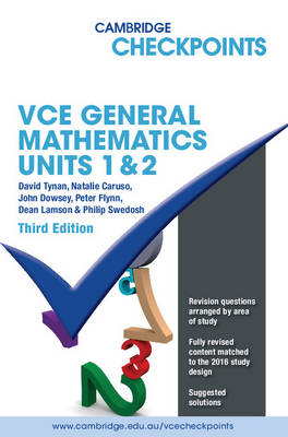 Cambridge Checkpoints VCE General Mathematics Units 1 and 2 | Zookal Textbooks | Zookal Textbooks