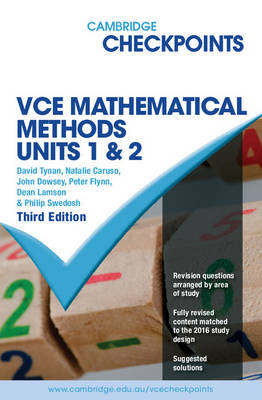 Cambridge Checkpoints VCE Mathematical Methods Units 1 and 2 | Zookal Textbooks | Zookal Textbooks