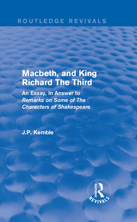 Macbeth, and King Richard The Third | Zookal Textbooks | Zookal Textbooks