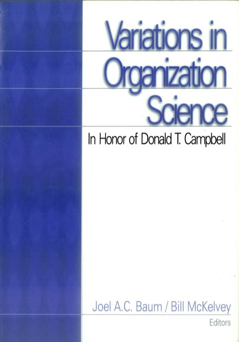 Variations in Organization Science | Zookal Textbooks | Zookal Textbooks
