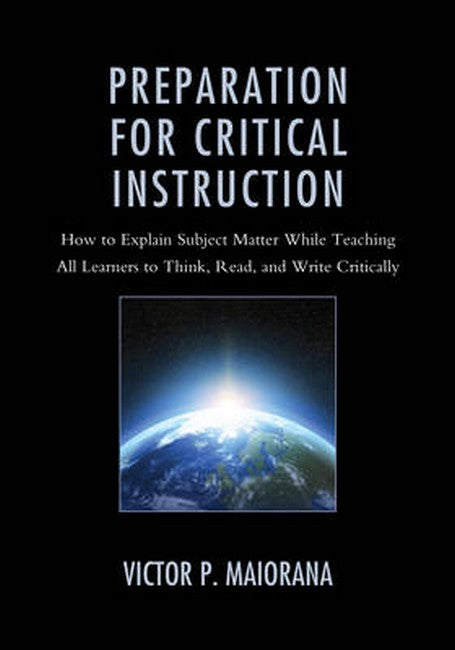Preparation for Critical Instruction | Zookal Textbooks | Zookal Textbooks