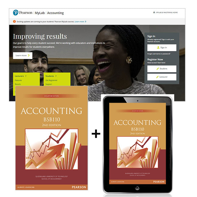 Accounting BSB110 + MyLab Accounting with eText (Custom Edition) | Zookal Textbooks | Zookal Textbooks