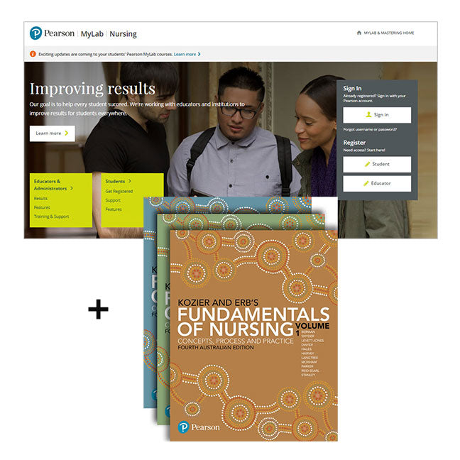 Kozier and Erb’s Fundamentals of Nursing, Volumes 1-3 + MyLab Nursing | Zookal Textbooks | Zookal Textbooks