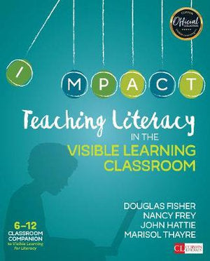Teaching Literacy in the Visible Learning Classroom, Grades 6-12 | Zookal Textbooks | Zookal Textbooks
