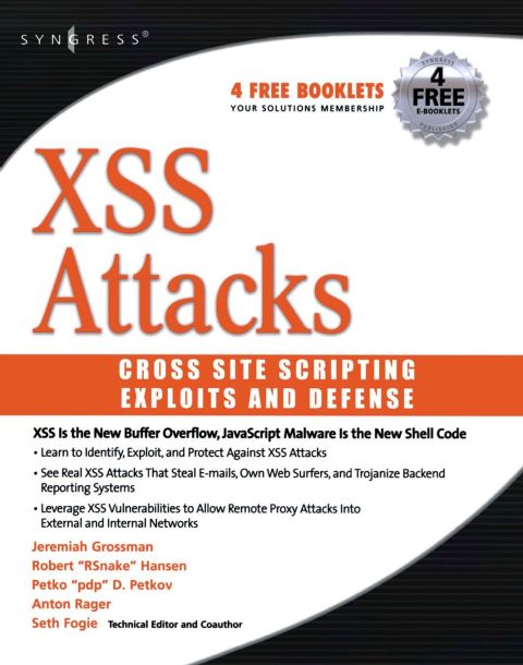 XSS Attacks: Cross Site Scripting Exploits and Defense | Zookal Textbooks | Zookal Textbooks