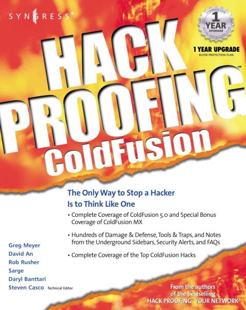Hack Proofing ColdFusion | Zookal Textbooks | Zookal Textbooks