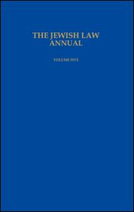 The Jewish Law Annual Volume 5 | Zookal Textbooks | Zookal Textbooks